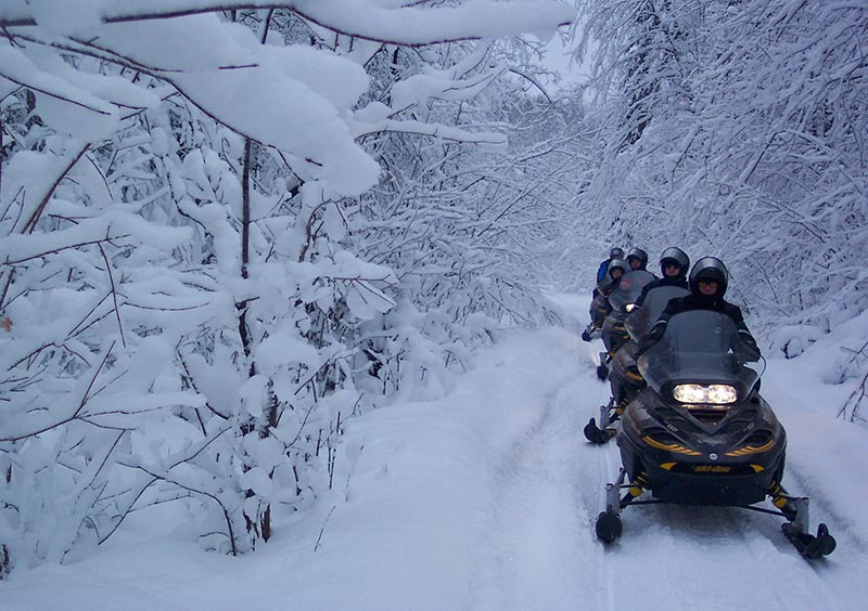 Snowmobiling